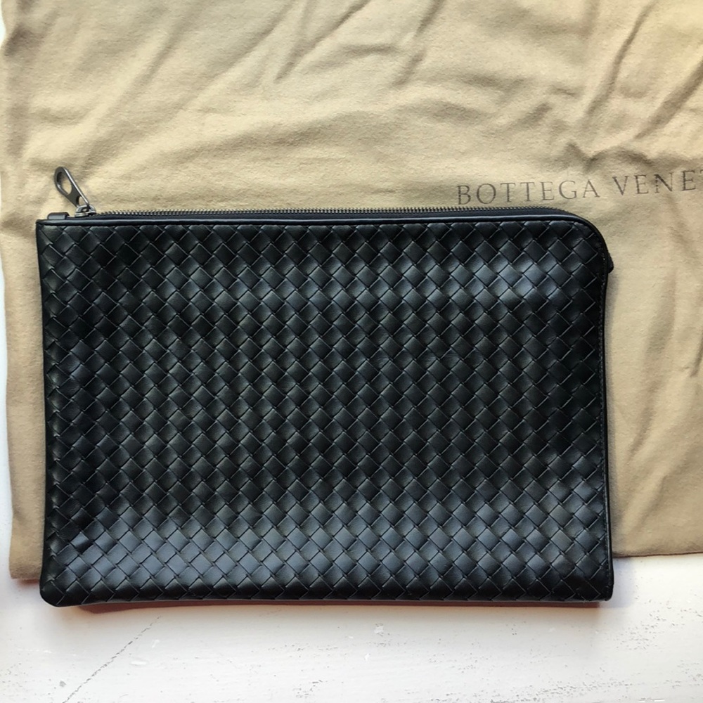 Bottega Veneta NERO DOCUMENT CASE -New With Bag
